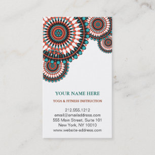 Elegant Lotus Flower Logo Yoga Business Card