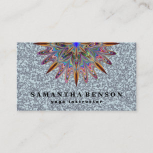 Elegant Lotus Flower Logo Yoga Business Card