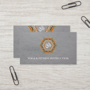 Elegant Lotus Flower Logo Yoga Business Card