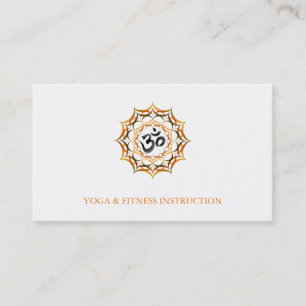 Elegant Lotus Flower Logo Yoga Business Card