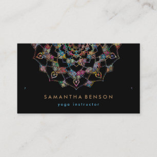 Elegant Lotus Flower Logo Yoga Business Card