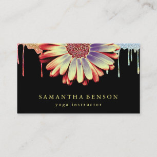 Elegant Lotus Flower Logo Yoga Business Card