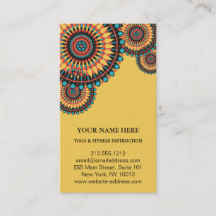 Elegant Lotus Flower Logo Yoga Business Card