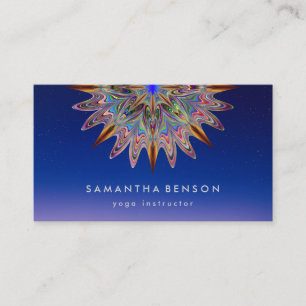 Elegant Lotus Flower Logo Yoga Business Card
