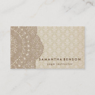 Elegant Lotus Flower Logo Yoga Business Card