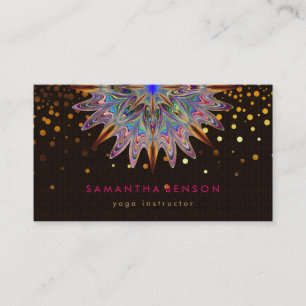 Elegant Lotus Flower Logo Yoga Business Card