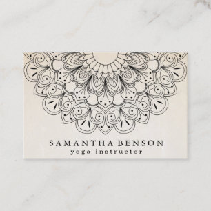 Elegant Lotus Flower Logo Yoga Business Card