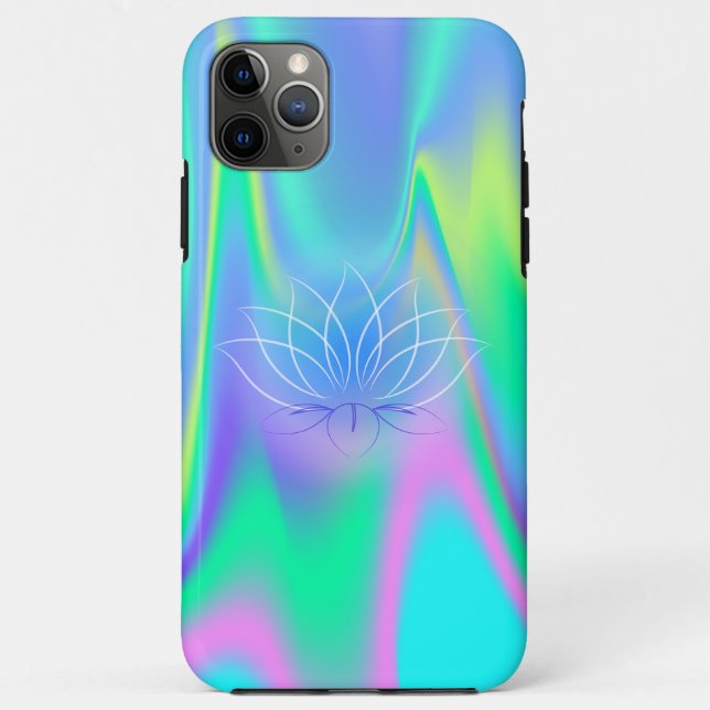 Elegant Lotus Holographic Case-Mate iPhone Case (Back)