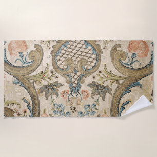 Elegant Louis XV Floral Paisley Beach Towel