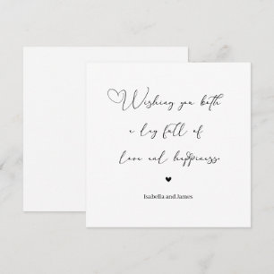 Elegant Love and Happiness Wedding Greeting Card