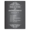 Elegant Love Chalkboard Program | Menu Card