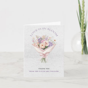 Elegant Love is In Bloom Shower Thank You Card