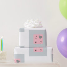Elegant Love Pink and Grey Gift 