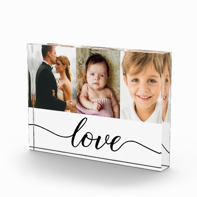 Elegant love script 3 photo Modern Block (Right)