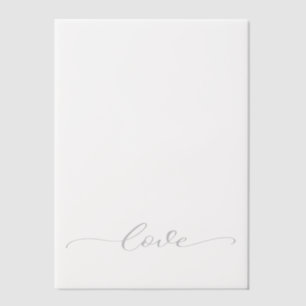 Elegant Love Script  Vellum Invitations