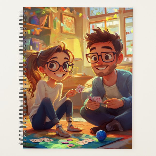 Elegant Love Script Wedding Photo Album Binder Planner (Front)