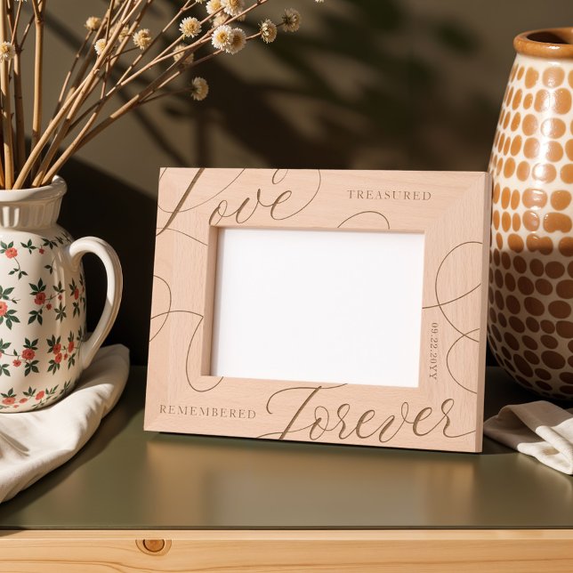 Elegant Love Treasured Remembered Forever Memorial Etched Frames (Elegant Love Treasured Remembered Forever Memorial Etched Frames)