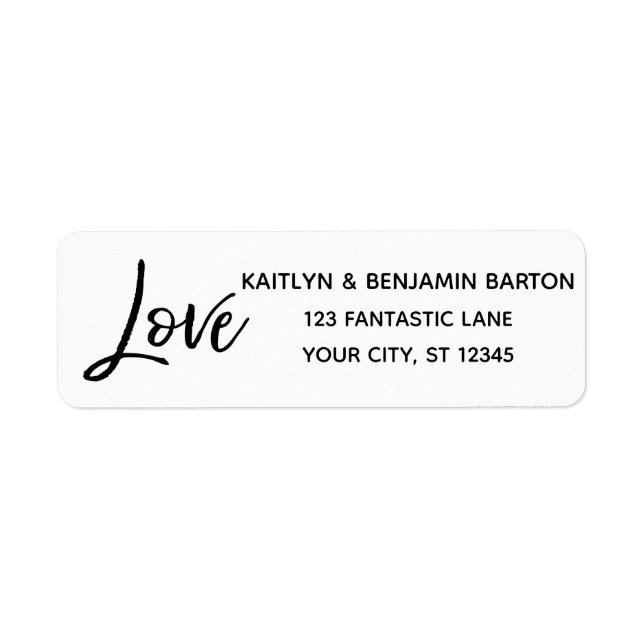 Elegant "Love" Typography in Modern Handwriting (Front)
