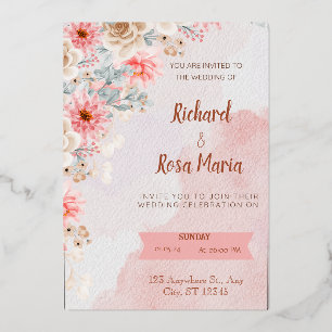 Elegant Love: Wedding Celebration invitation card