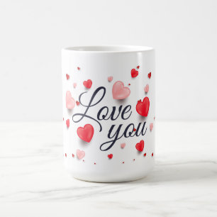 Elegant Love You For Valentine's Day Coffee Mug