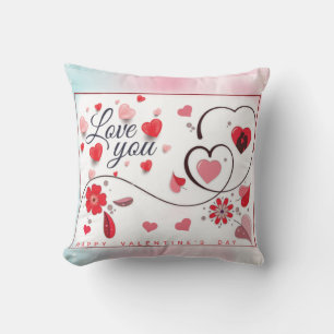 Elegant Love You For Valentine's Day Cushion