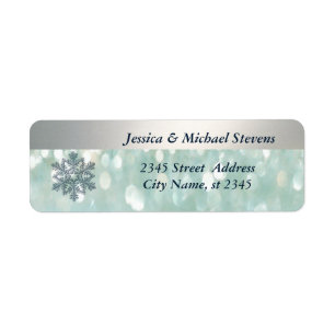 Elegant luminous bokeh Christmas snowflake
