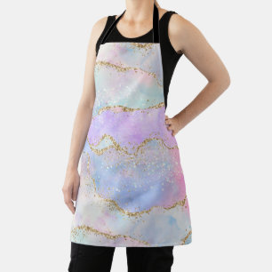 Elegant Luxe Agate   Gorgeous Easter Watercolor Apron