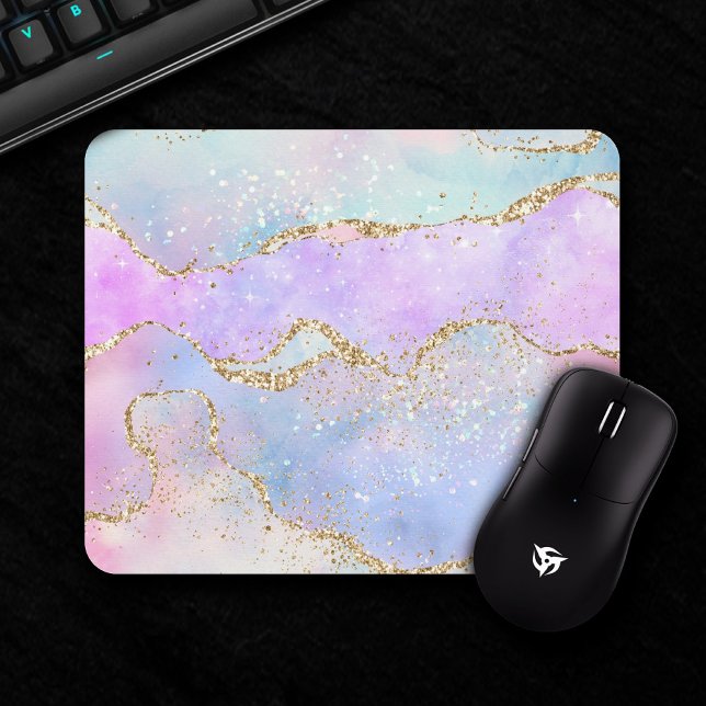 Elegant Luxe Agate | Gorgeous Easter Watercolor Mouse Mat (Creator Uploaded)