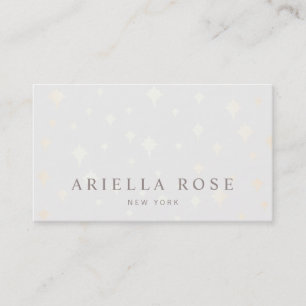 Elegant Luxe Gold Stars Pattern Business Card