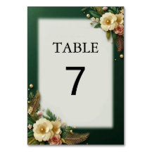 Elegant Luxe Green Floral Wedding Table