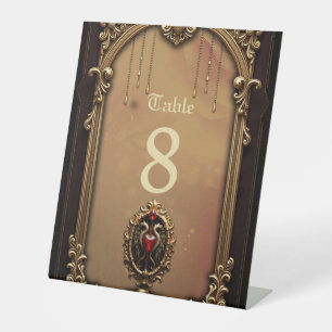 Elegant luxurious heart emblem. pedestal sign