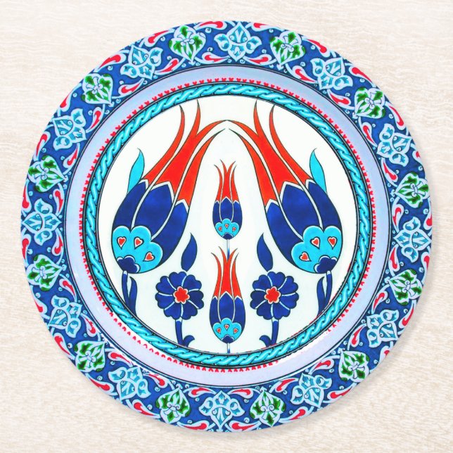 Elegant Luxurious Paper Coasters (Front)