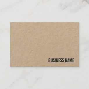 Elegant Luxurious Real Kraft Paper Modern Template Business Card
