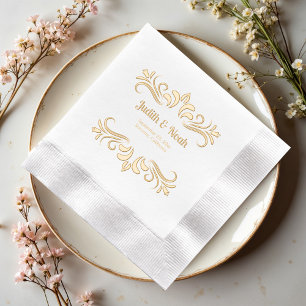 Elegant Luxurious Wedding Foil Napkins