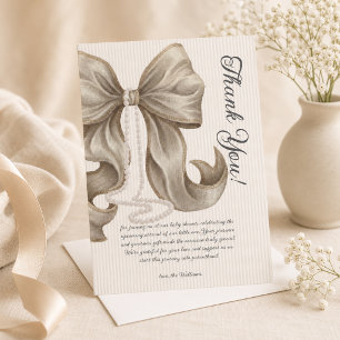Elegant Luxury Baby Shower Thank You Card