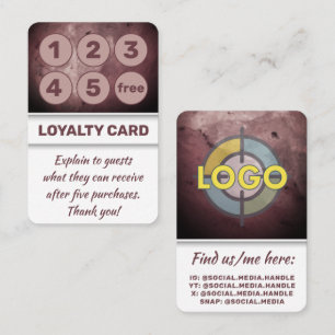 Elegant Luxury Brands Professional Law Office  Loyalty Card