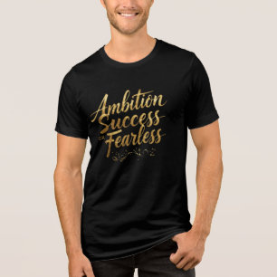 "Elegant Luxury Calligraphy T-Shirt – Handwritten Tri-Blend Shirt