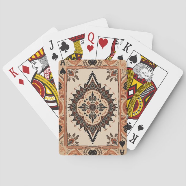 Elegant Luxury Custom Photo Playing Cards (Back)