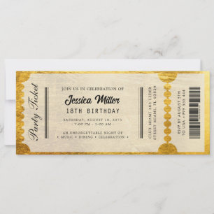 Elegant Luxury Event Ticket Invitation