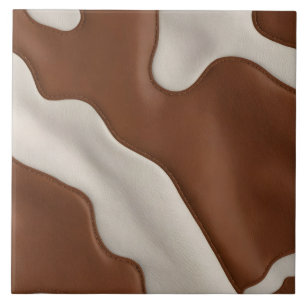 Elegant Luxury Faux Cow Leather Modern Collection Tile