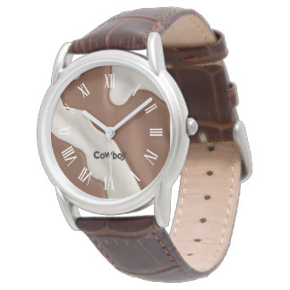 Elegant Luxury Faux Cow Leather Modern Collection Watch