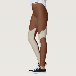 Elegant Luxury Faux Cow Leather Popular Collection Leggings