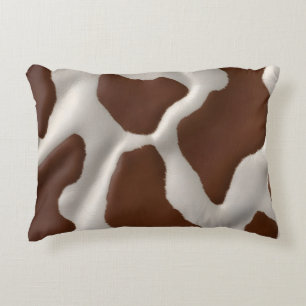 Elegant Luxury Faux Cow Leather Trendy Collection Decorative Cushion