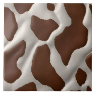 Elegant Luxury Faux Cow Leather Trendy Collection Tile