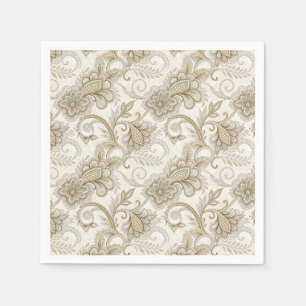 Elegant Luxury Floral Paisley Design Pattern Art Napkin