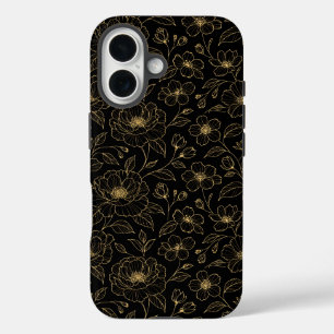 Elegant Luxury Floral Seamless iPhone 16 Case