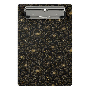 Elegant Luxury Floral Seamless Mini Clipboard