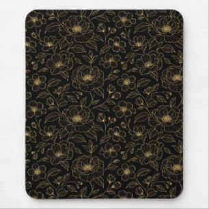 Elegant Luxury Floral Seamless Mouse Mat