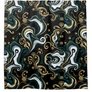 Elegant Luxury Glam Shower Curtain