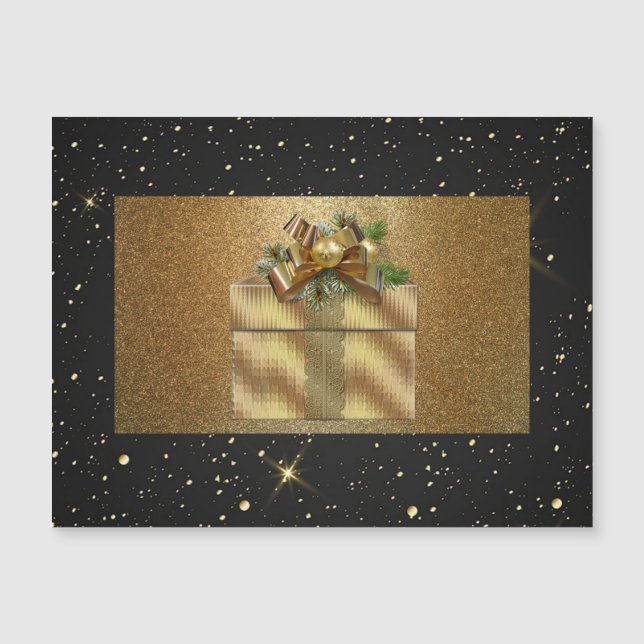 Elegant,Luxury,Gold Glitter,Christmas Box (Front)